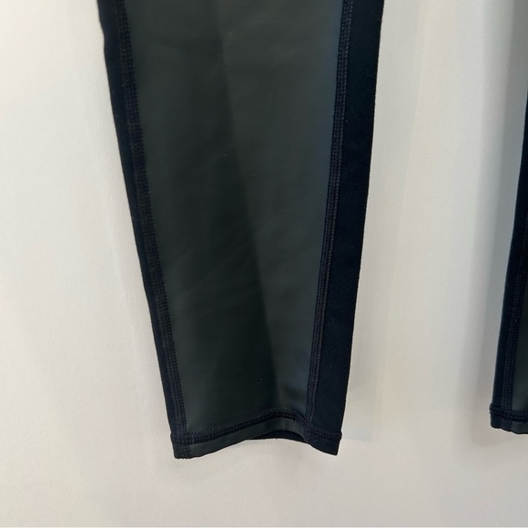 Athleta Gleam Tight 2.0 Leggings, Size Small, Black Faux Leather Front - Picture 5 of 7